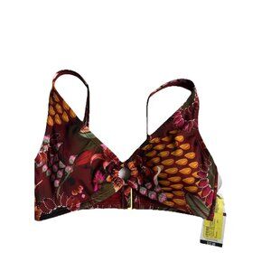 Sofia Vergara Swim Bikini Top ONLY! Size Small (4-6)  jungle print NEW